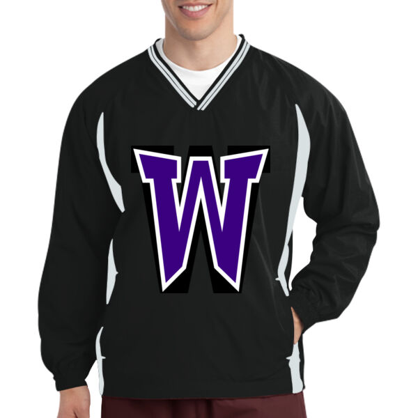 Wetherbee School - Tipped V Neck Raglan Wind Shirt Thumbnail