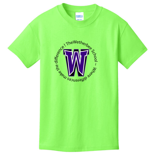 Wetherbee School - Youth 100% Cotton T Shirt, Short Sleeve Thumbnail