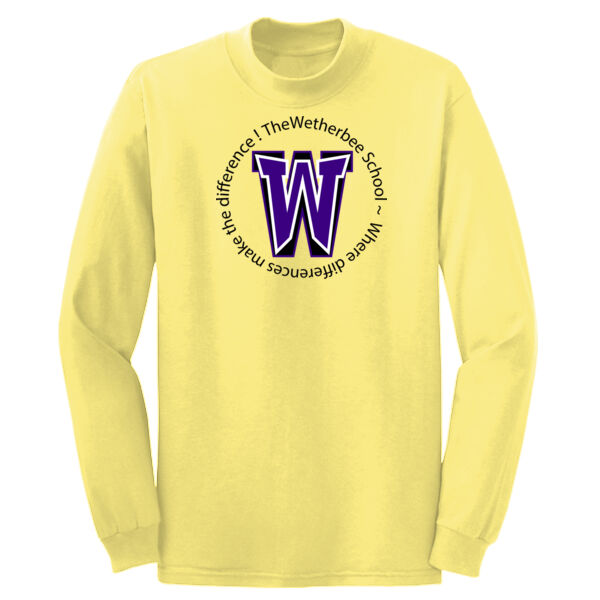Wetherbee School - Adult Long Sleeve 5.4 oz. 100% Cotton T Shirt Thumbnail